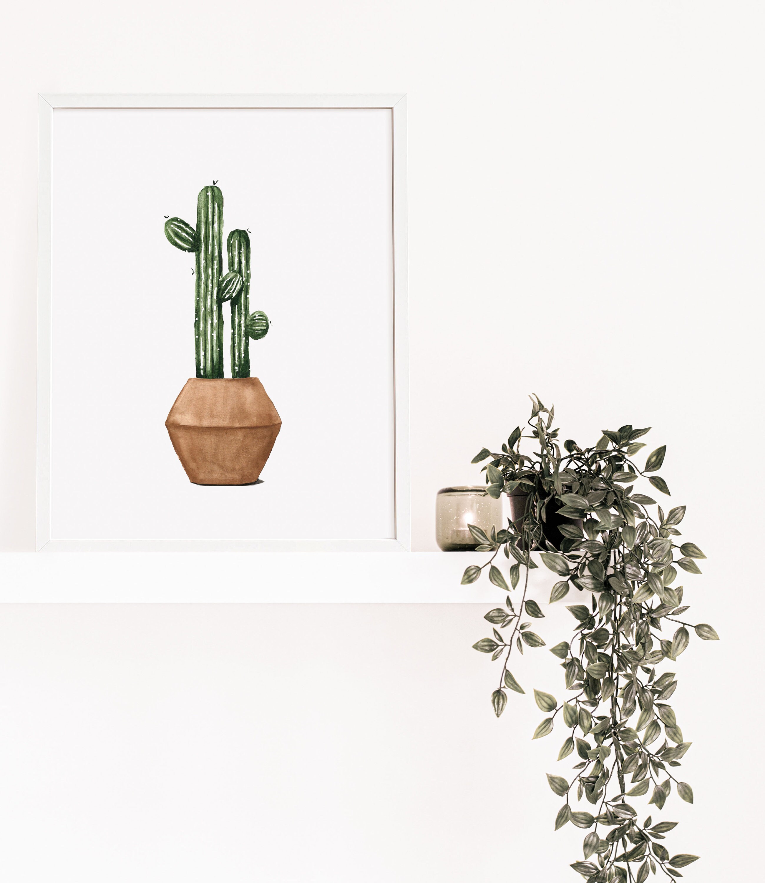 Cactus Watercolor Art Print Set: Desert Botanical Wall Decor - Etsy
