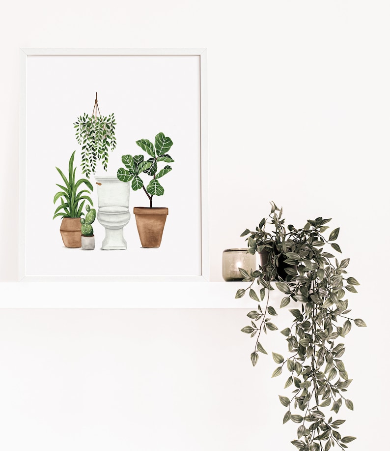 Bathroom Wall Art Bathroom Decor Digital Download Toilet - Etsy