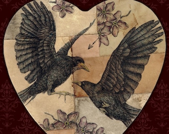 Kom samen - Crow Art Print