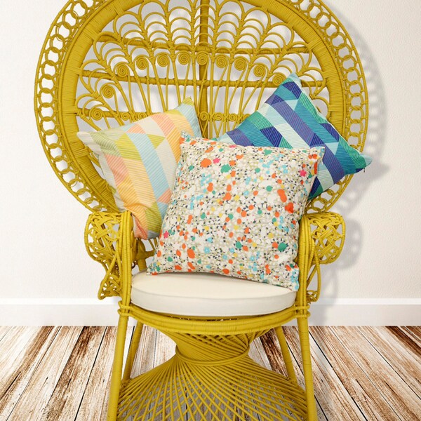 Lea Peacock Chair in Yellow