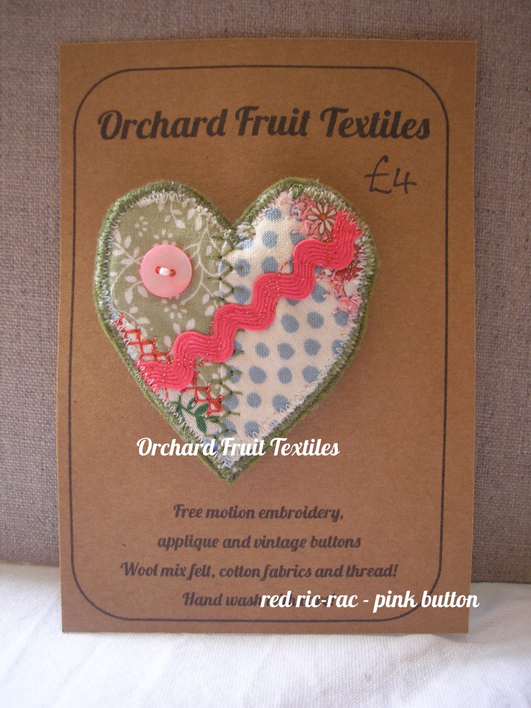 Broche Cœur Famille Père Mère Enfant - Occasion, Couleur Or, Symbole Familial Ou Romantique