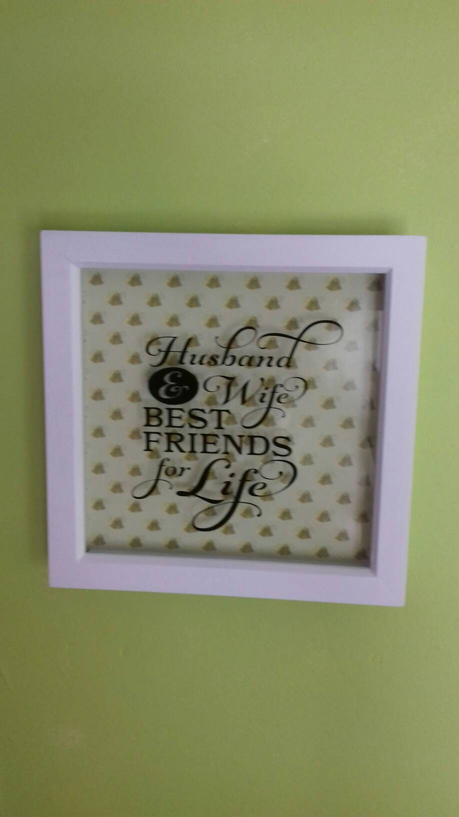 Husband And Wife Best Friends For Life Vinyl Box Frame Etsy