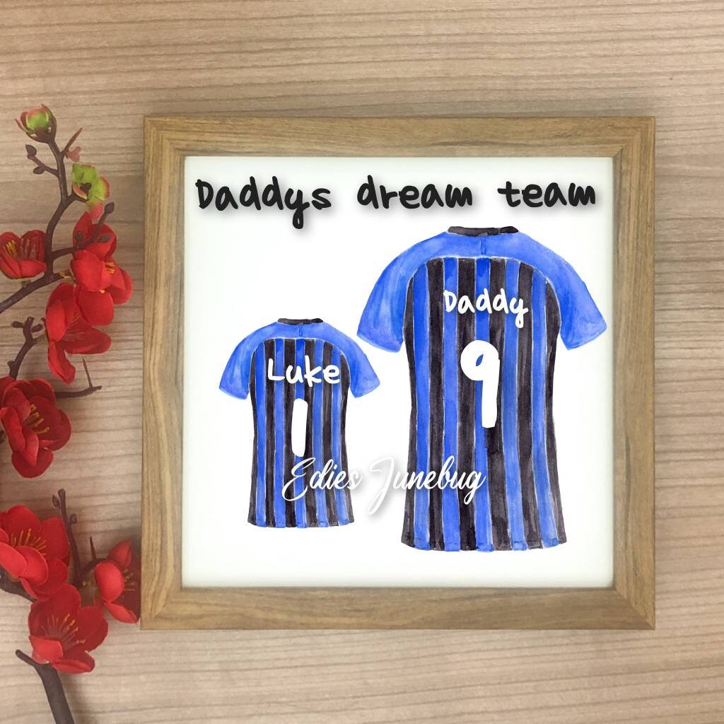 Download Daddys Dream Team Football Print Football Fan Gift Fathers ...