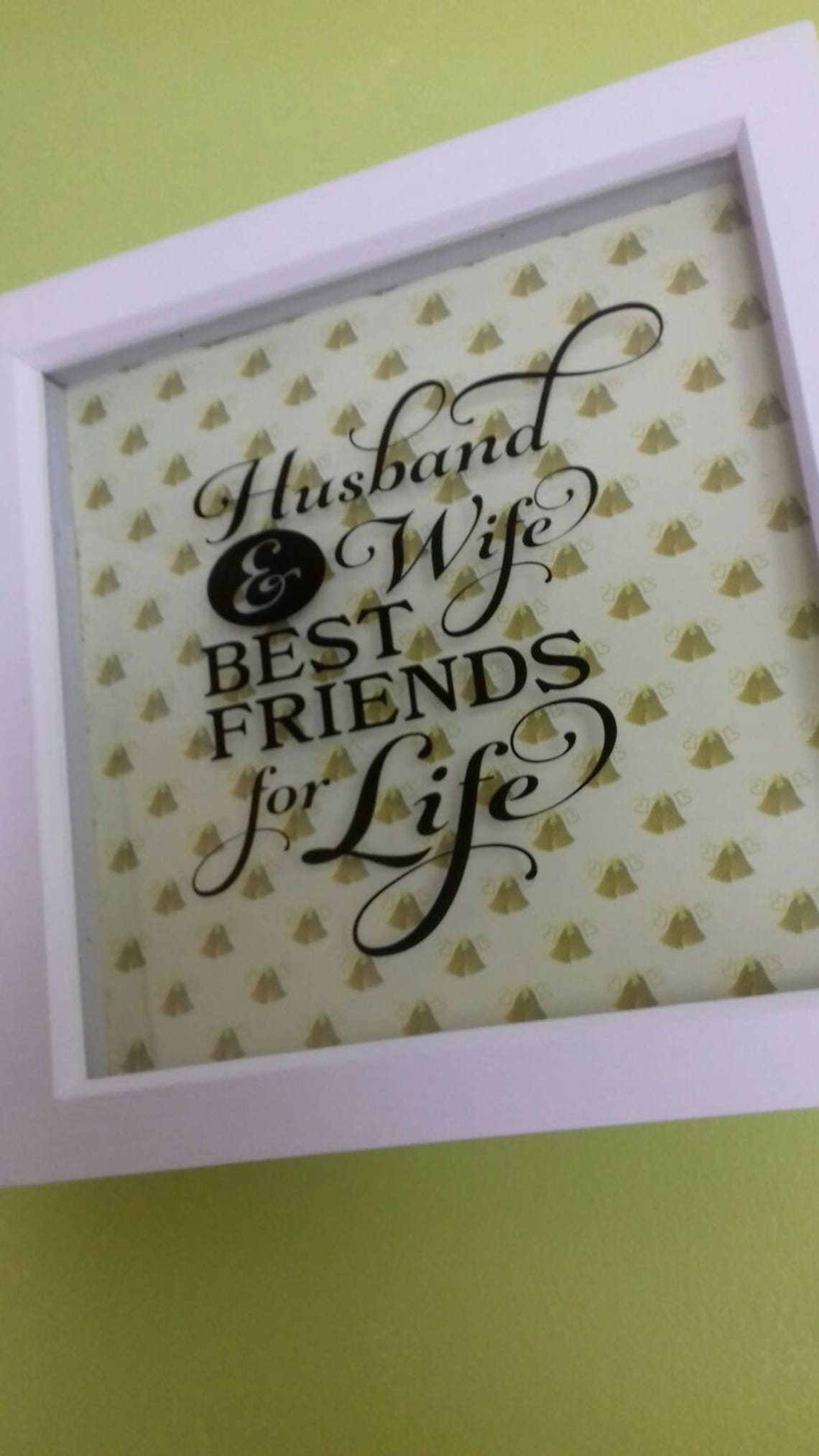 Husband And Wife Best Friends For Life Vinyl Box Frame Etsy