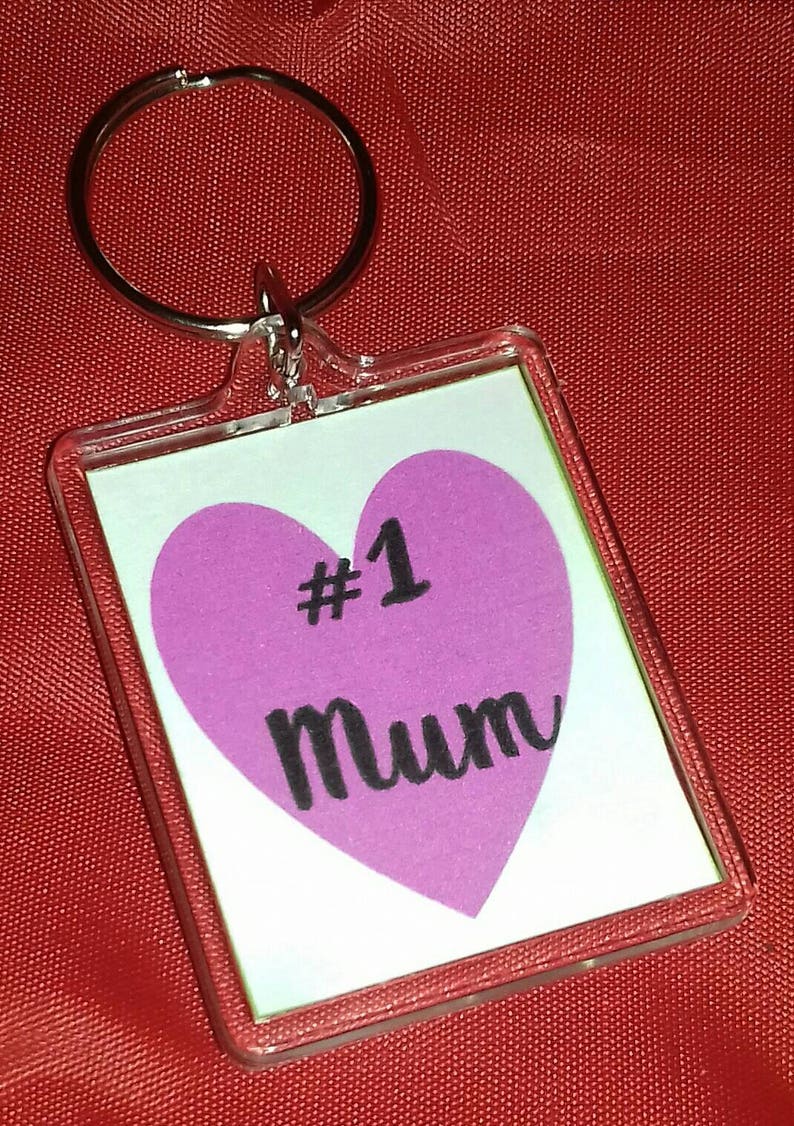 Number One Mum Keyring Number One Nan Number One Gran image 0