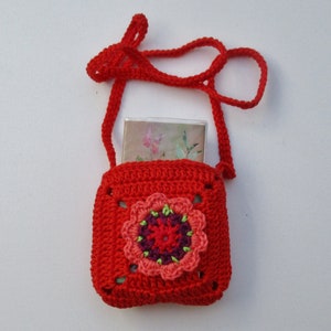 Brustbeutel, Taschentuchtasche, gehäkelt
