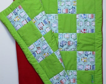 Babydecke, Patchworkdecke , weiche Kuscheldecke