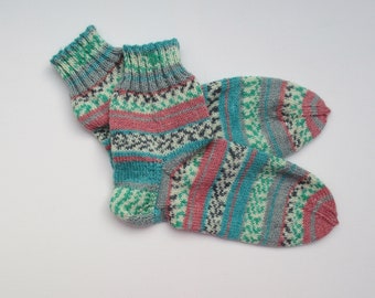 Socken handgestrickt, Wintersocken, Wollsocken