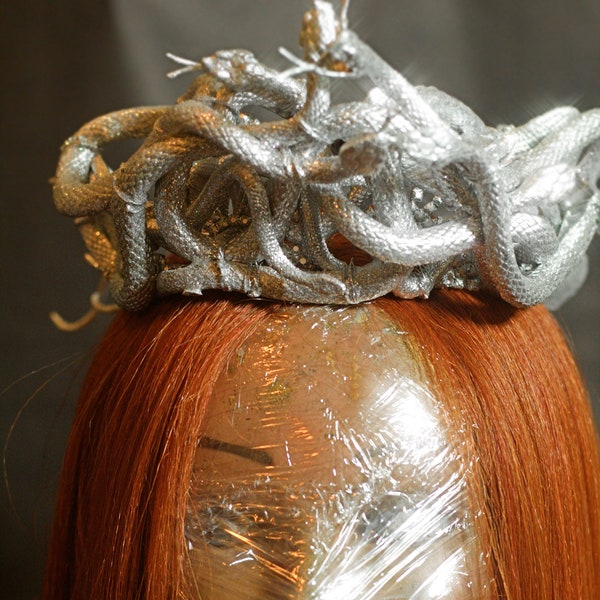 Medusa Headpiece, Snake Headpiece, Medusa Costume, Medusa Crown, Gorgon Headpiece, Snake prop, Medusa Cosplay