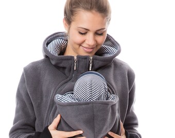 3In1 Kangaroo Pregnant Jacket with Side Zipper YOUSIOI Winter Baby Carrier Jacket