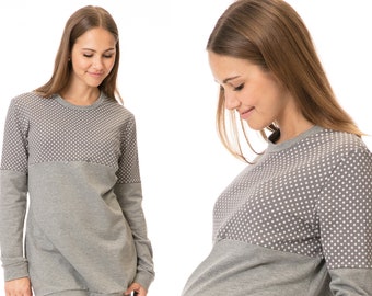 GoFuture\u00ae 3in1 hoodie Maternity Nursing hoodie Breastfeeding hoodie Normal leisure use ENILJA warm soft cosy highest quality