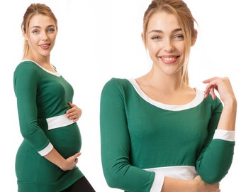 GoFuture® Maternity top Nursing top Breastfeeding shirt Normal use 3in1 MANOLA hidden nursing function highest quality GoFuture® With Love