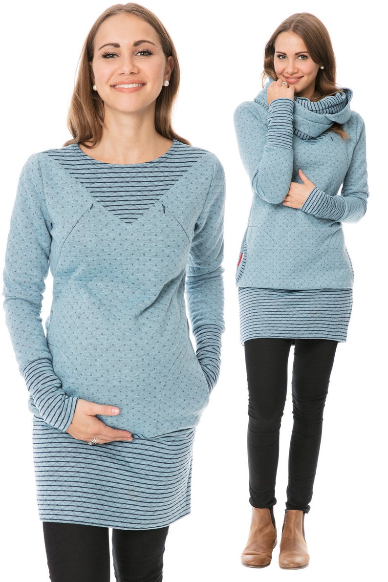 EXPRESS GoFuture\u00ae 5in1 Set ADELE Maternity dress Nursing dress Nursing scarf Breastfeeding cover up ADELE Maternity jumper Nursing
