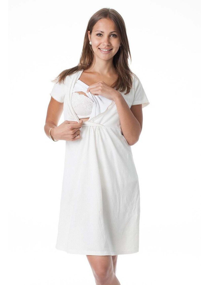 sleeveless maternity nightie