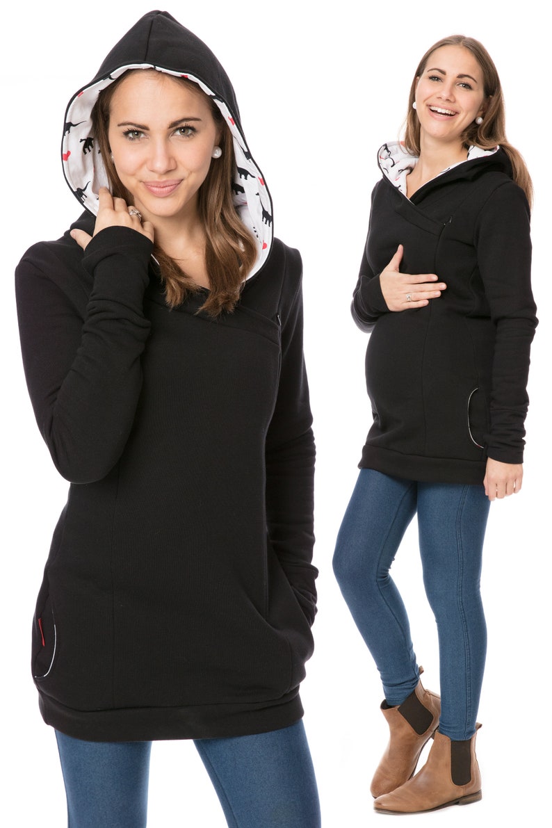 GoFuture\u00ae 3in1 hoodie Maternity Nursing hoodie Breastfeeding hoodie Normal leisure use EVIA warm soft cosy highest quality GoFutureWithLove