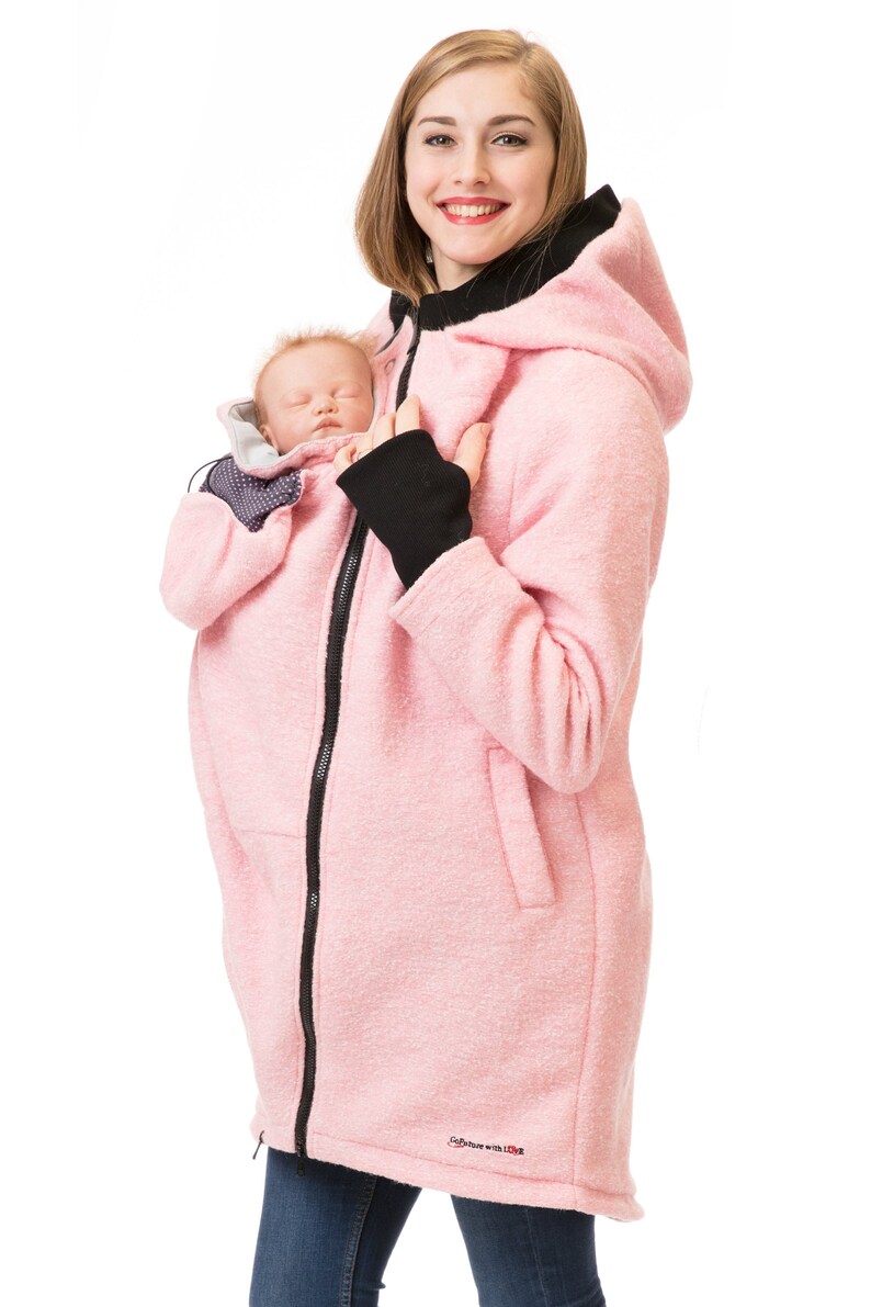 EXPRESS GoFuture\u00ae 4in1 Merino wool jacket Babywearing SHELTER ALLNATURA baby carrying coat maternity multifunction belly to baby