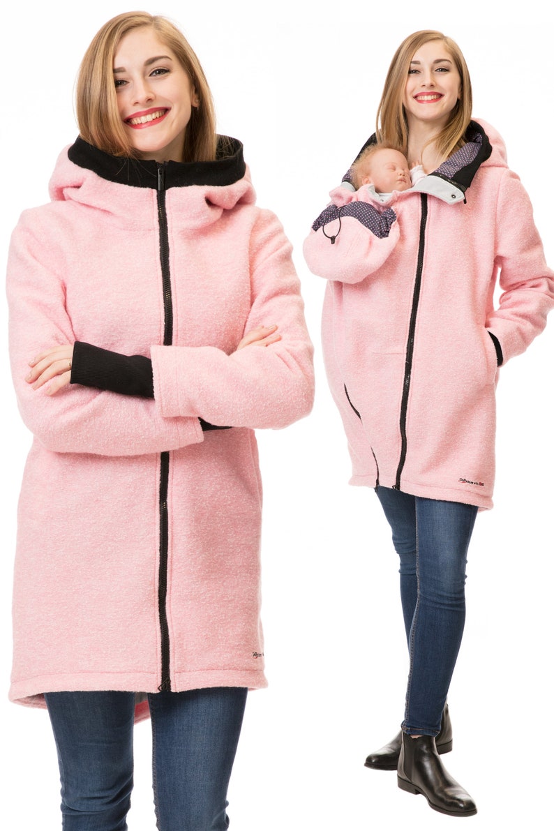 EXPRESS GoFuture\u00ae 4in1 Merino wool jacket Babywearing SHELTER ALLNATURA baby carrying coat maternity multifunction belly to baby