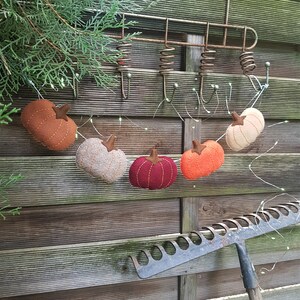 Felt Pumpkin Garland Halloween Garland Autumn Garland Halloween Decoration Kids Halloween Halloween Ornaments for tree image 6