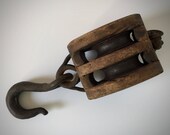 Antique Pulley, Farmhouse Industrial