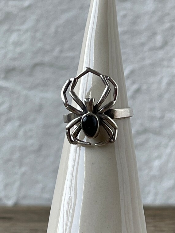 Silver Spider Animal Ring Black Widow Ring Spider Jewelry -  Australia