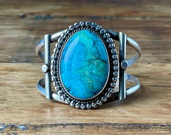 アクセサリー indian jewelry Chester Benally Chester Benally Navajo Inlay Multi-stone and Sterling Silver