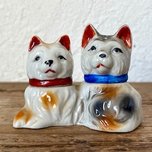 Vintage Dog Salt and Pepper Shakers: Kitsch Japan Puppies, 1920s-1940s
