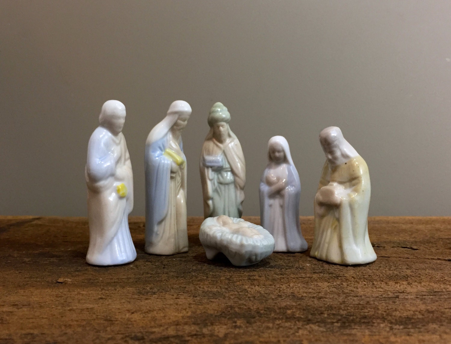 Vintage Porcelain Nativity Set Porcelain Creche Bethlehem Etsy Australia