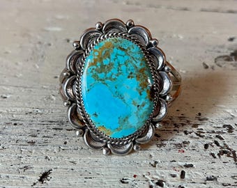 Navajo Lee Mccray Sterling Silver Gemstone Inlay Cuff Bracelet - Etsy