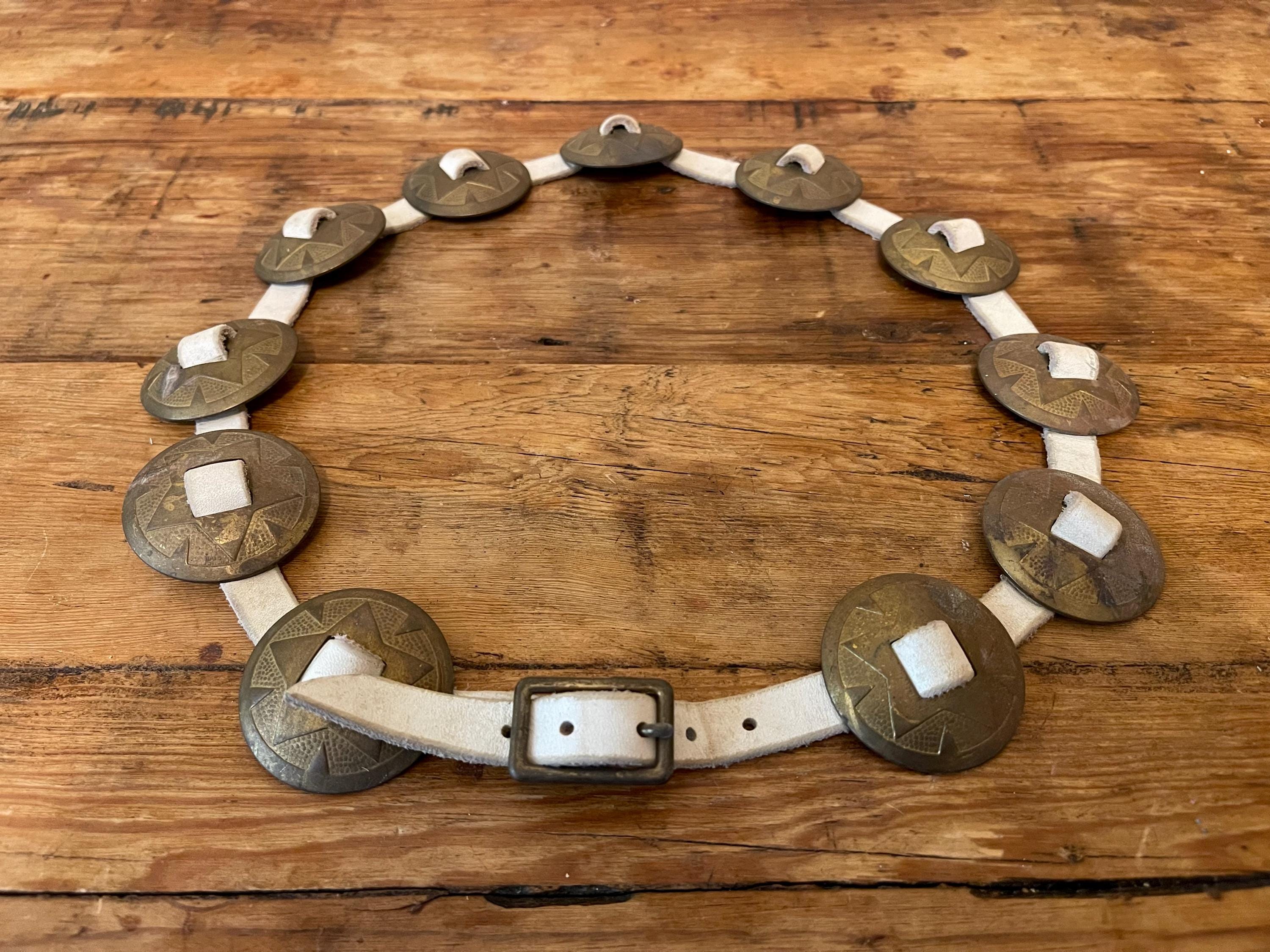 vintage silver womens concho belt boho southwestern cowgirl Size Small Sundance Navajo Sterling Silver Concho Belt main image 4