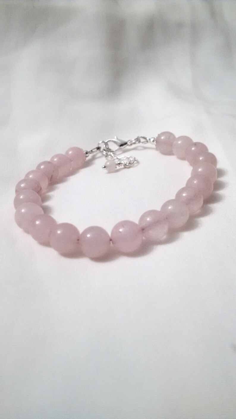 Love Bracelet - Healing Bracelet Energy Bracelet Rose Quartz Bracelet Love Stone Bracelet