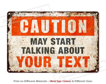 Custom Beware Signs Warning Danger Caution Aluminum Metal Sign Vintage Gate Decor Personalized Gifts
