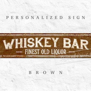 Custom Metal Sign, Rustic Style Home Decor for Decoration House / Office / Yard / Personalized Gifts Brown