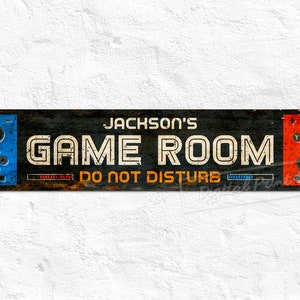 Game Controller Metal Signs For Game Room Decor, Game Zone Decor, Playroom Decor, Personalised Gifts, Rustic Home Decor