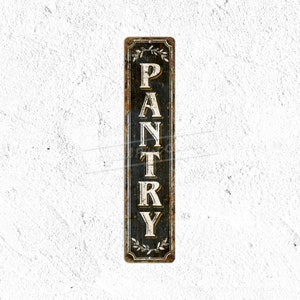 Pantry Metal Sign, Pantry Decor, Pantry Snacks, Office Decor, Bar, Dorm, Gifts, Rustic Wall Décor
