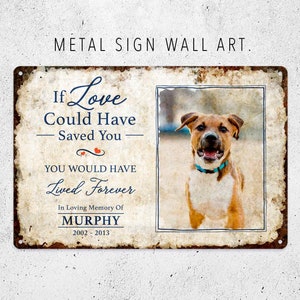 Custom Photo, Dog Sign, Pet Sign, Pets Memorial, Metal Sign, Pet Decor, Home Decor, Personalized Gift