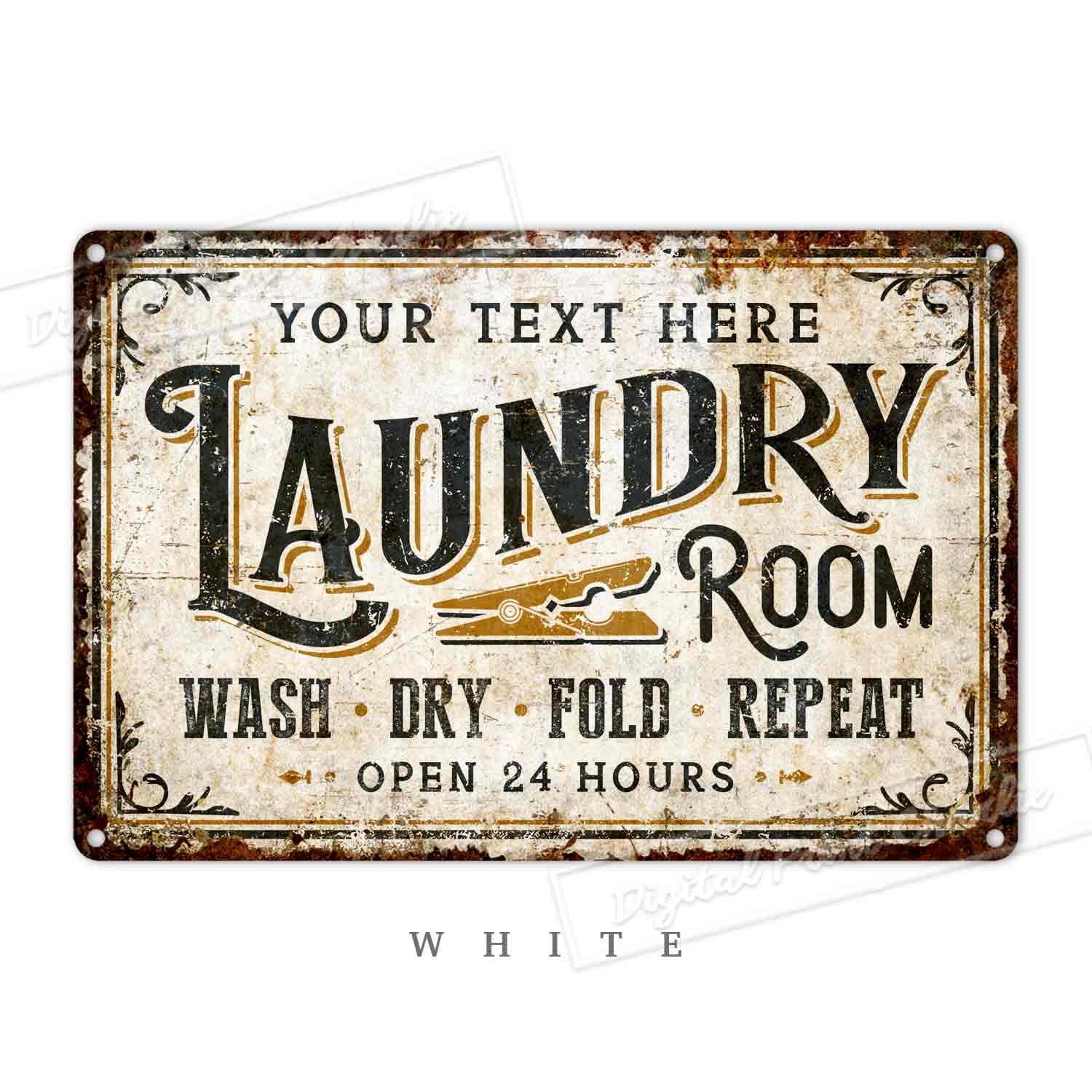 Custom Laundry Room Metal Sign Laundry Room Decor Farmhouse | Etsy