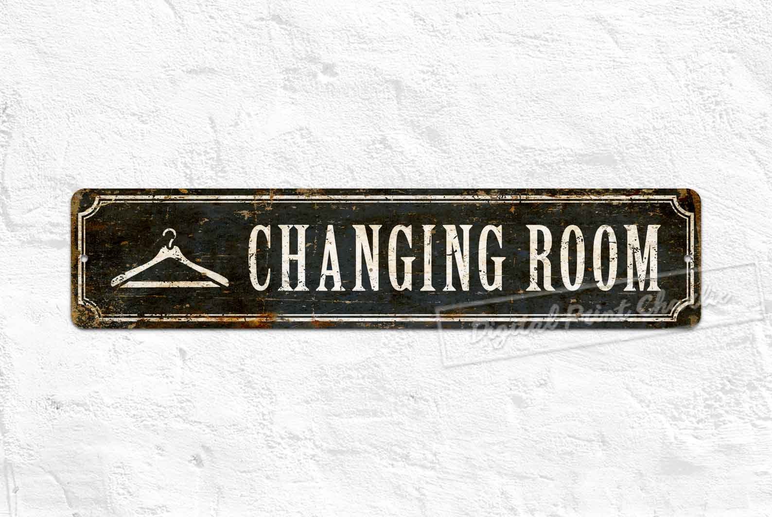 Changing Room Sign Fitting Room Sign Changing Room Sign | Etsy