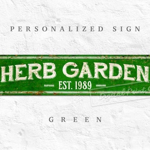 Custom Metal Sign, Rustic Style Home Decor for Decoration House / Office / Yard / Personalized Gifts Green