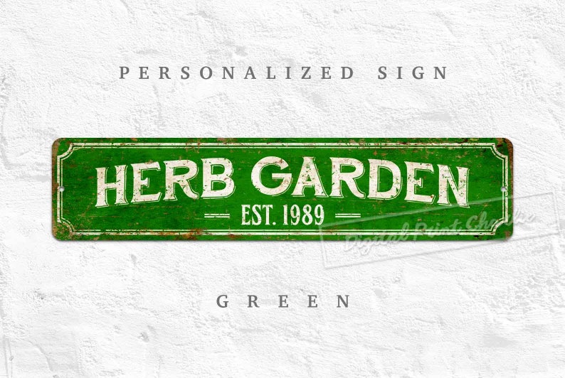 Custom Metal Sign, Rustic Style Home Decor for Decoration House / Office / Yard / Personalized Gifts Green