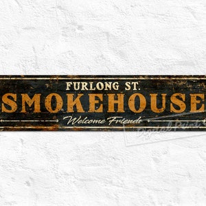 Bakery Metal Signs, Custom Sign, Baking Lovers, Smokehouse Sign, Kitchen Sign, Personalised Gifts, Rustic Home Décor