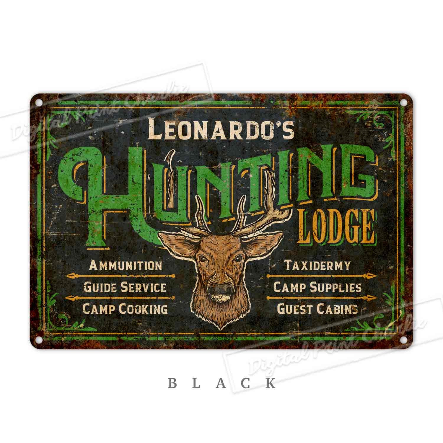Custom Hunting Lodge Sign Cabin Signs Outdoor Sign Etsy