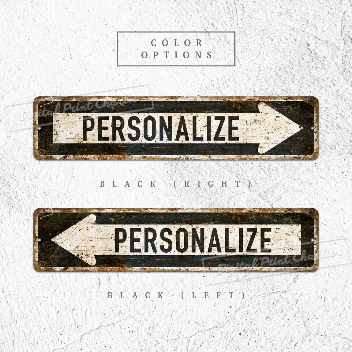 Directional Signs Street Metal Sign Custom Sign Road Sign - Etsy