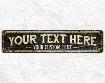 Custom Signs, Personalized Metal Signs, Farmhouse Sign, Shop Sign, Personalised Gifts, Rustic Home Decor