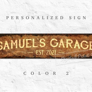 Custom Text, Metal Wall Sign, Outdoor Sign, Garage Sign, Personalised Gifts
