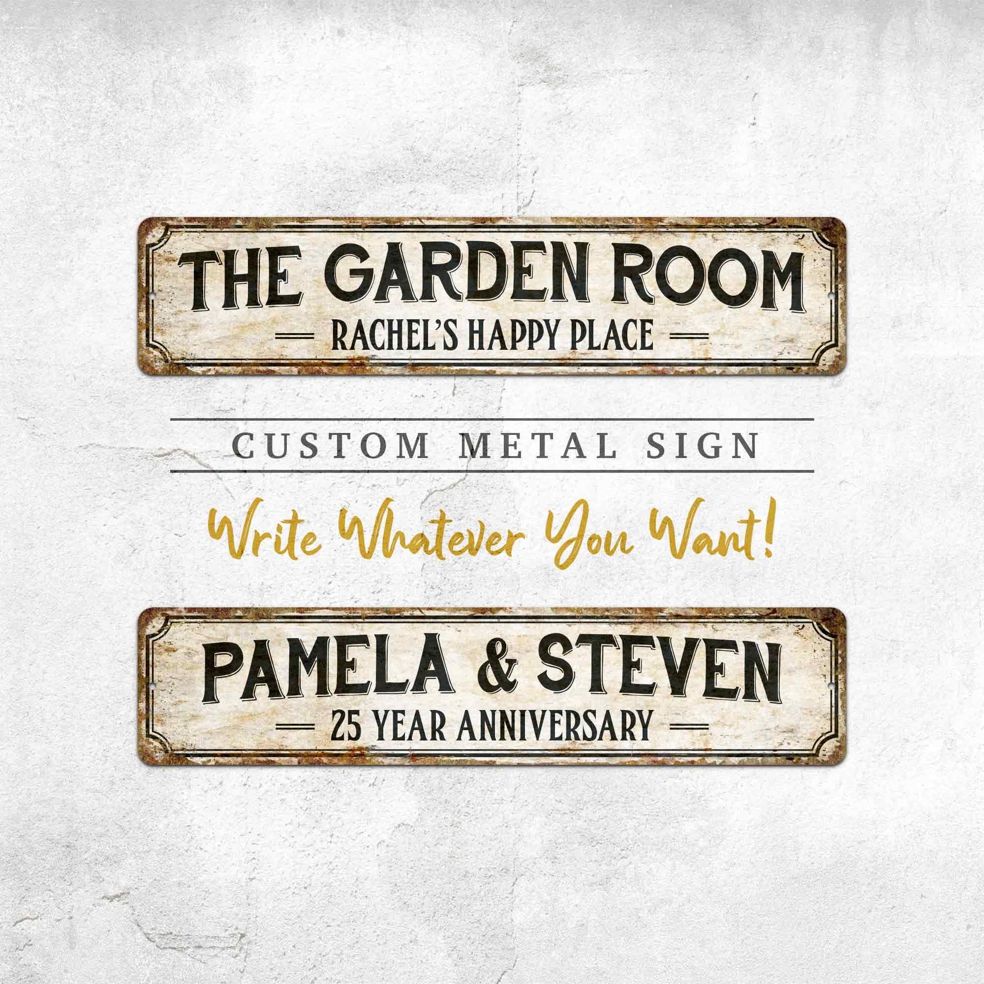 Personalized Signs, Custom Metal Sign, Man Cave Sign, She Shed Sign, Personalised Gifts, Rustic Home Decor