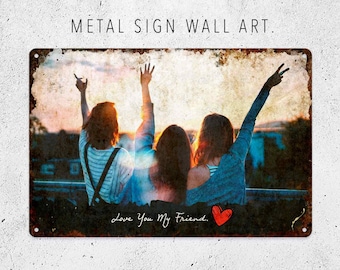 Custom Photo Metal Sign, Personalized Home Decor, Wall Art