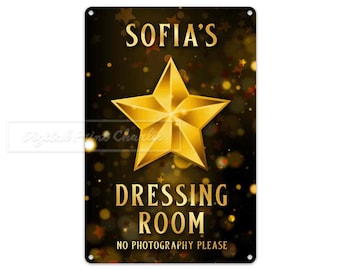 Letrero metálico personalizado para vestidor, regalo personalizado