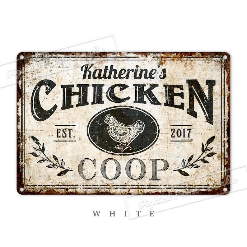Chicken Coop Sign Farmhouse Sign Sign Custom Made Etsy