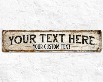 Personalized Signs, Custom Metal Sign, Man Cave Sign, She Shed Sign, Personalised Gifts, Rustic Home Decor