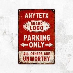 Custom Made, Parking Sign, Garage Sign, Car Sign, Personalised Gifts, Metal Sign